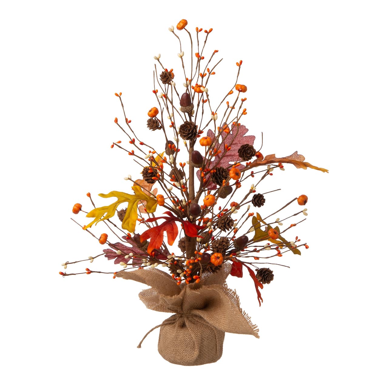 20" GlitzHome® Harvest Tree Tabletop Décor